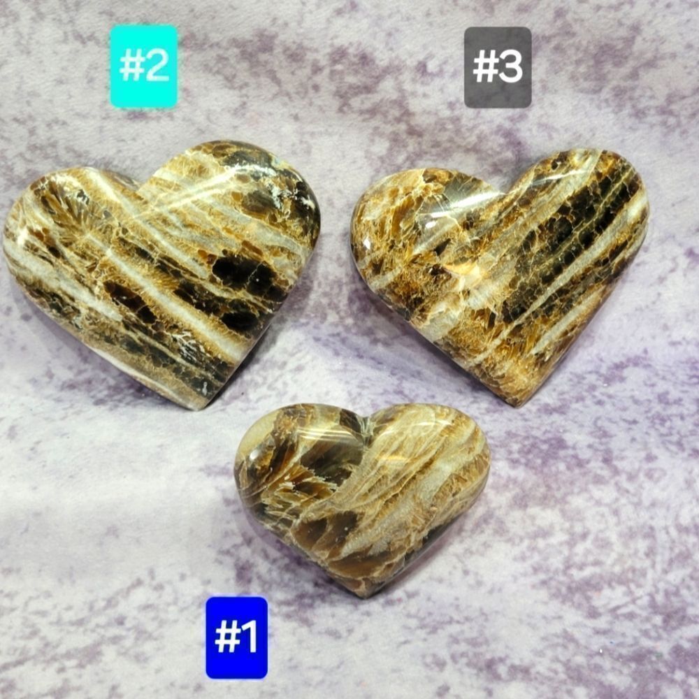 Chocolate Calcite Hearts